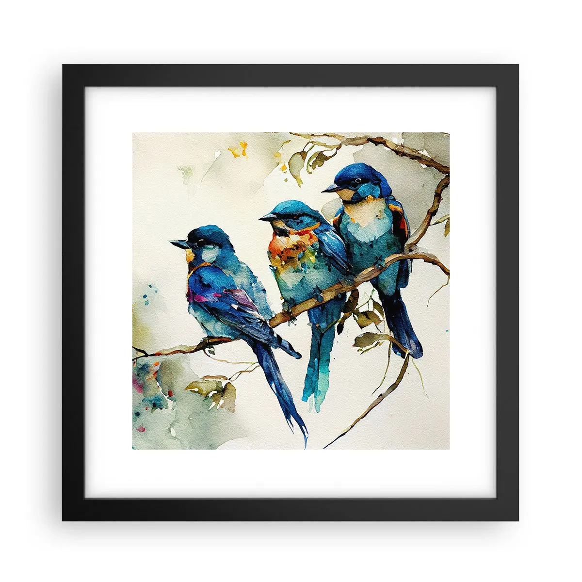 Affisch i svart ram - Sur? - 30x30 cm