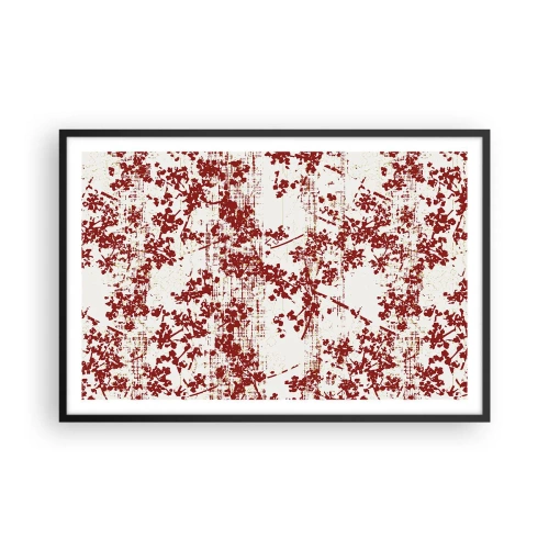 Affisch i svart ram - Som en gammal percale - 91x61 cm