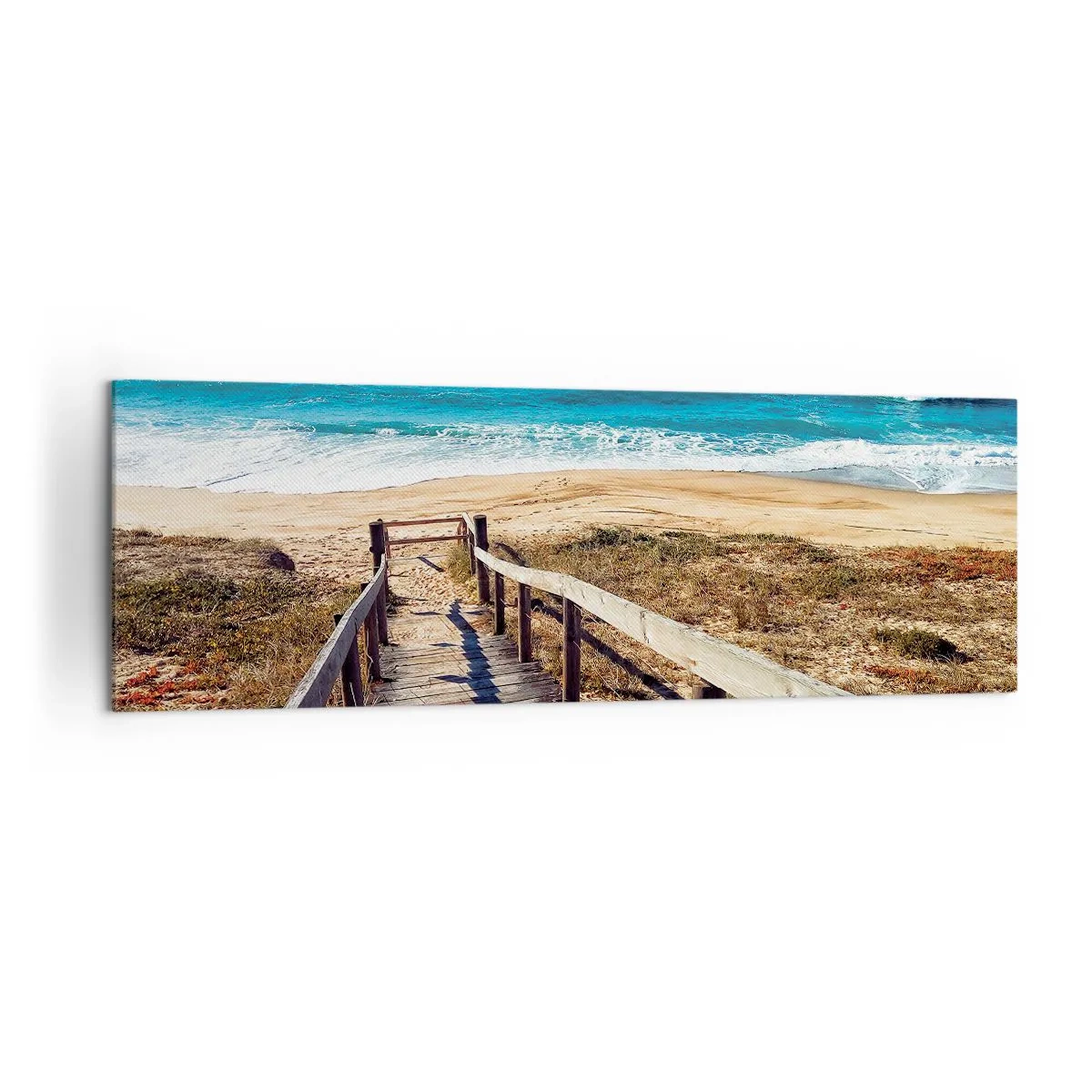 Canvastavla - Bild på duk - Spring! - 160x50 cm
