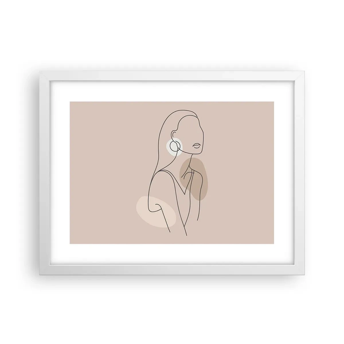 Affisch i vit ram - Flickaktighetens ikon - 40x30 cm