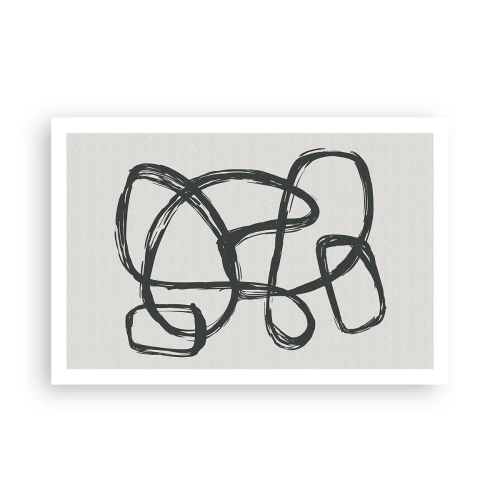 Affisch - Loopad abstraktion - 91x61 cm