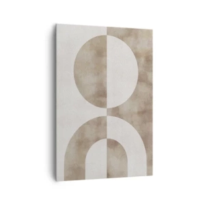 Canvastavla - Bild på duk - Likheter och skillnader - 70x100 cm