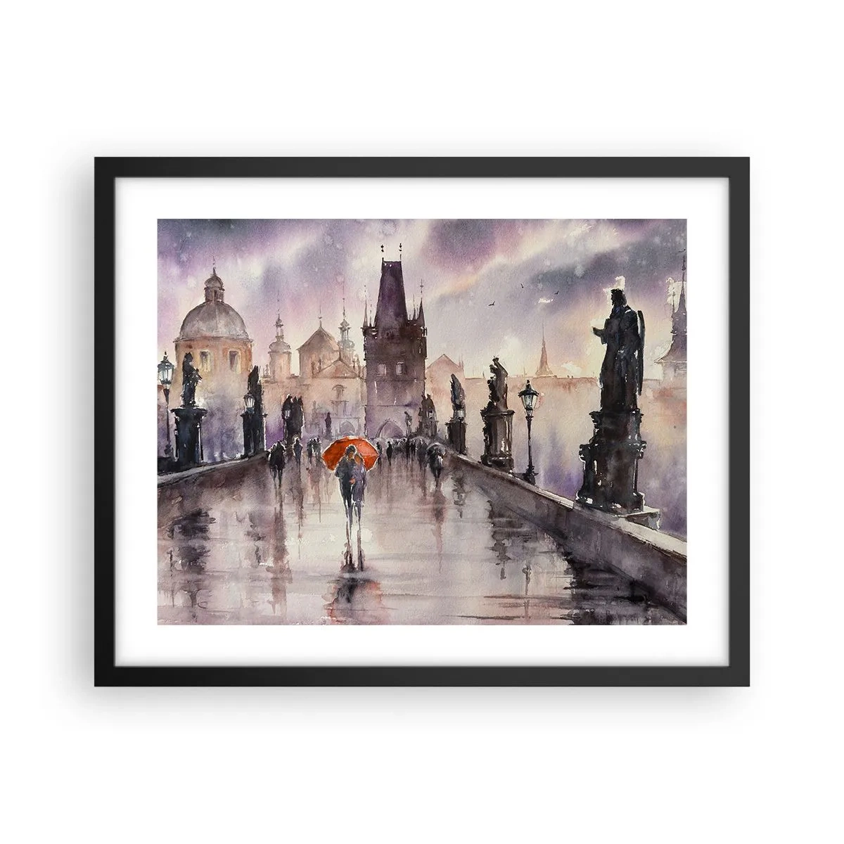 Affisch i svart ram - Människor förändras inte - 50x40 cm