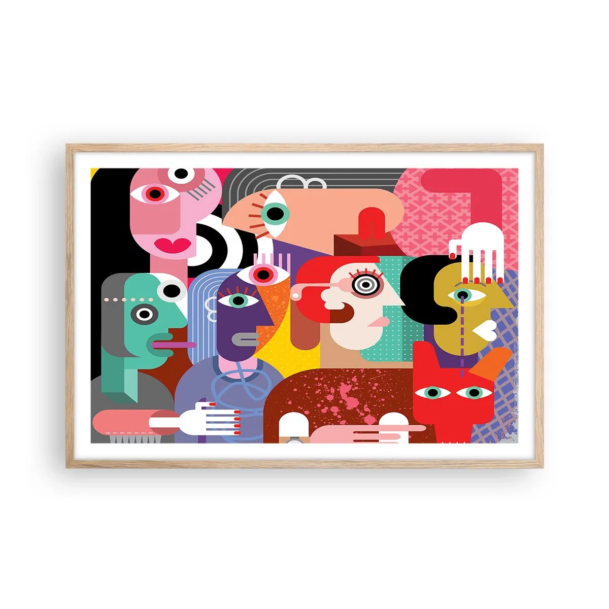 Affisch i ram av ljusek - Vi är från Picasso - 91x61 cm