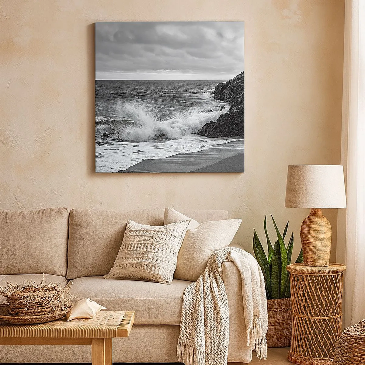 Canvastavla - Bild på duk - I ljusstrålar - 30x30 cm