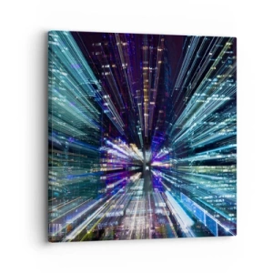 Canvastavla - Bild på duk - Övergång till hyperrymden - 30x30 cm