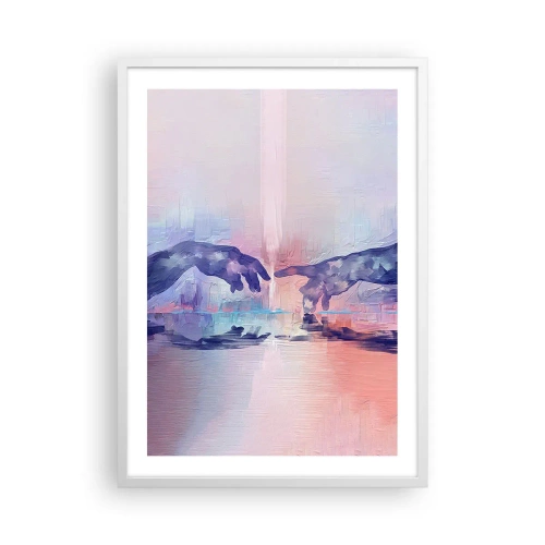 Affisch i vit ram - Den gudomliga gnistan av liv - 50x70 cm