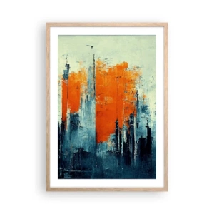 Affisch i ram av ljusek - Modernt landskap - 50x70 cm