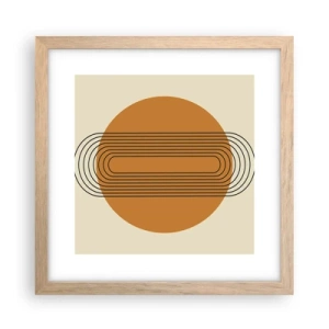 Affisch i ram av ljusek - Perfekt plan - 30x30 cm