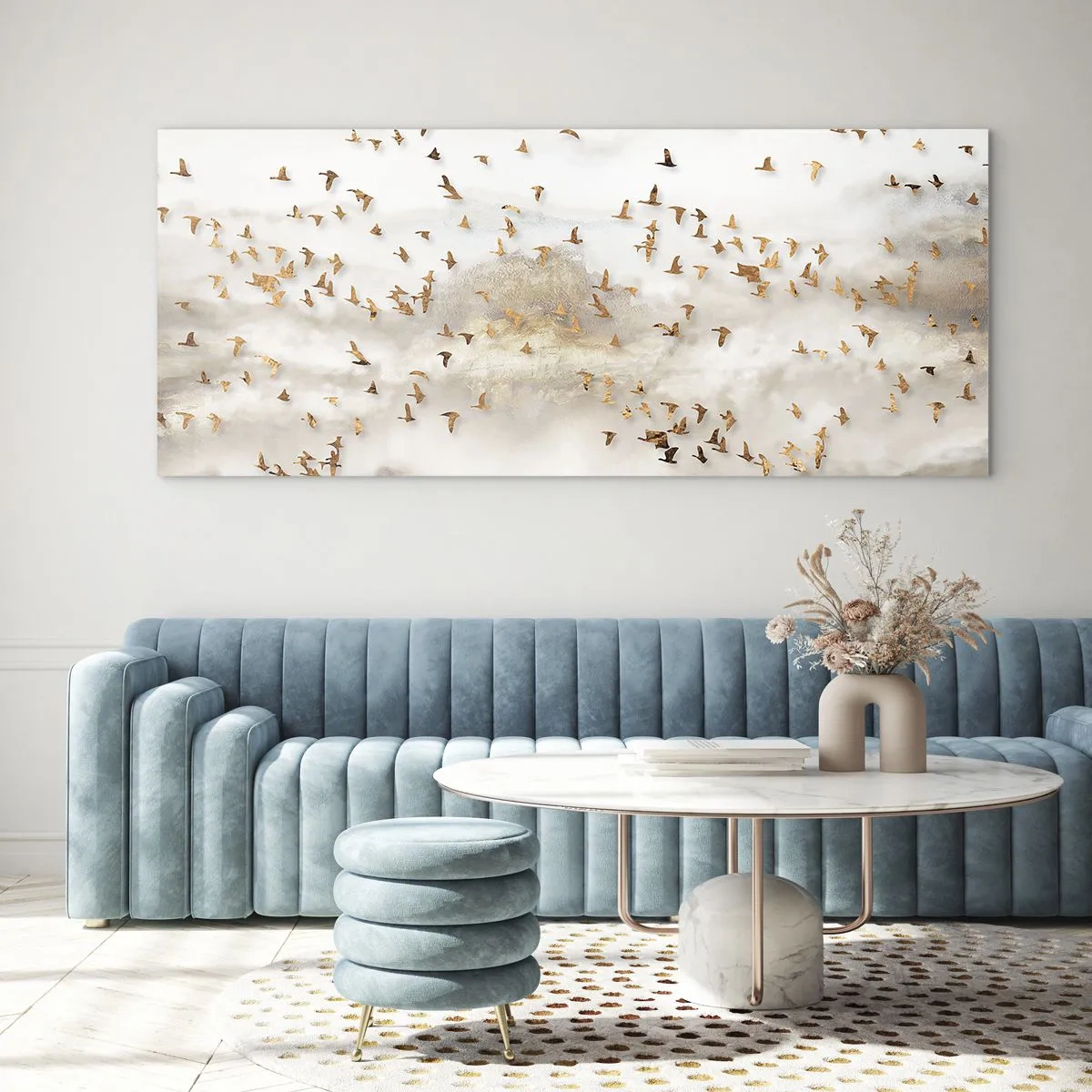 Glastavla - Bild på glas - Det är dags... - 120x50 cm