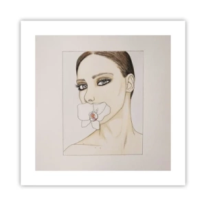 Affisch - Elegansens och skönhetens symbol - 40x40 cm