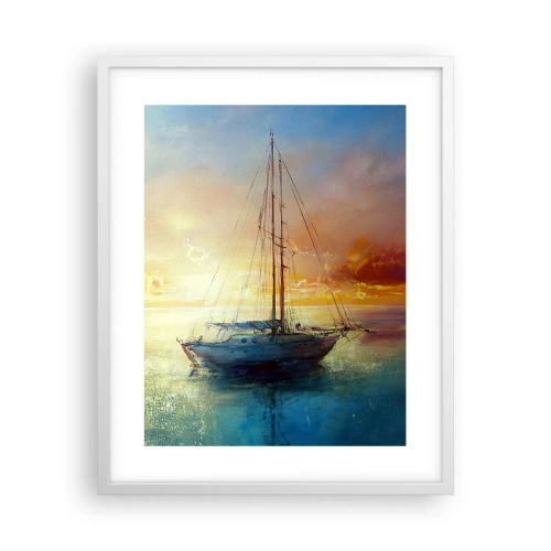 Affisch i vit ram - I guldviken - 40x50 cm