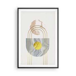 Affisch i svart ram - Ljushet och sken - 61x91 cm