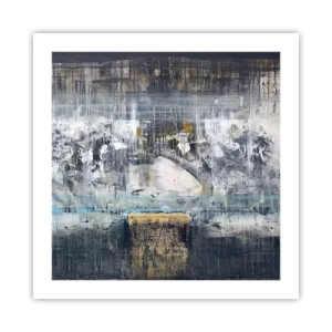 Affisch - På is och klumpar - 50x50 cm