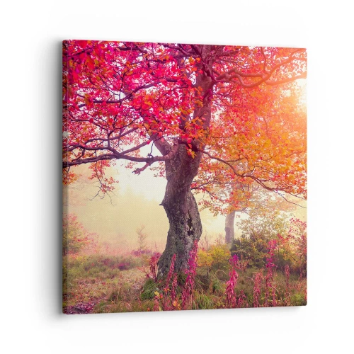 Canvastavla - Bild på duk - Våldsam blommande - 30x30 cm