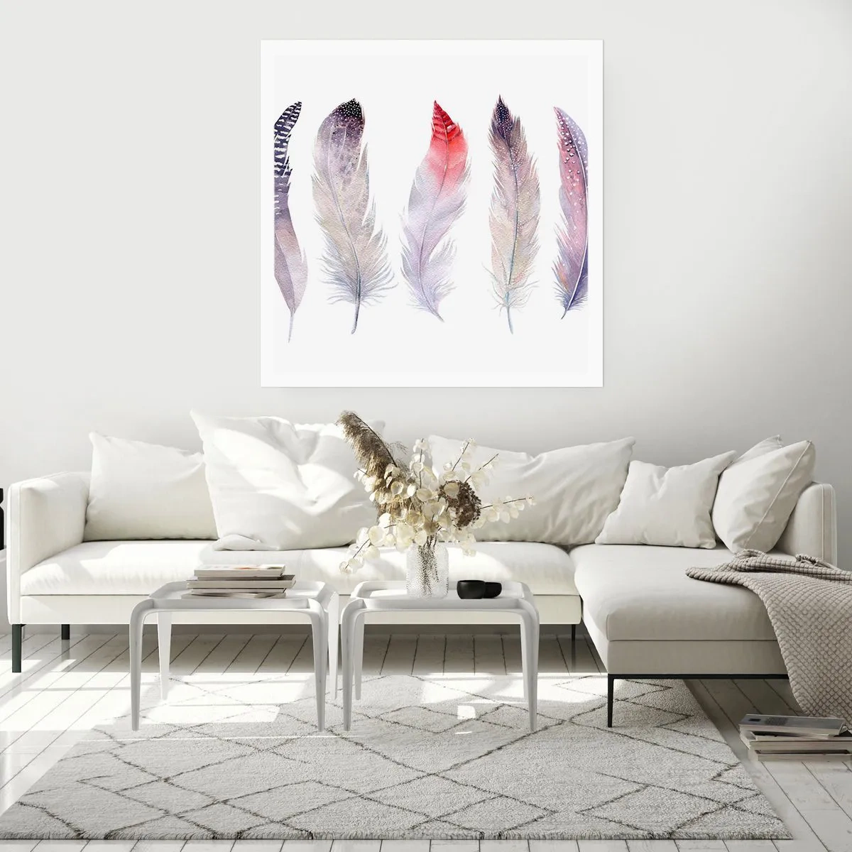 Affisch - Fin som färgrik dimma - 60x60 cm