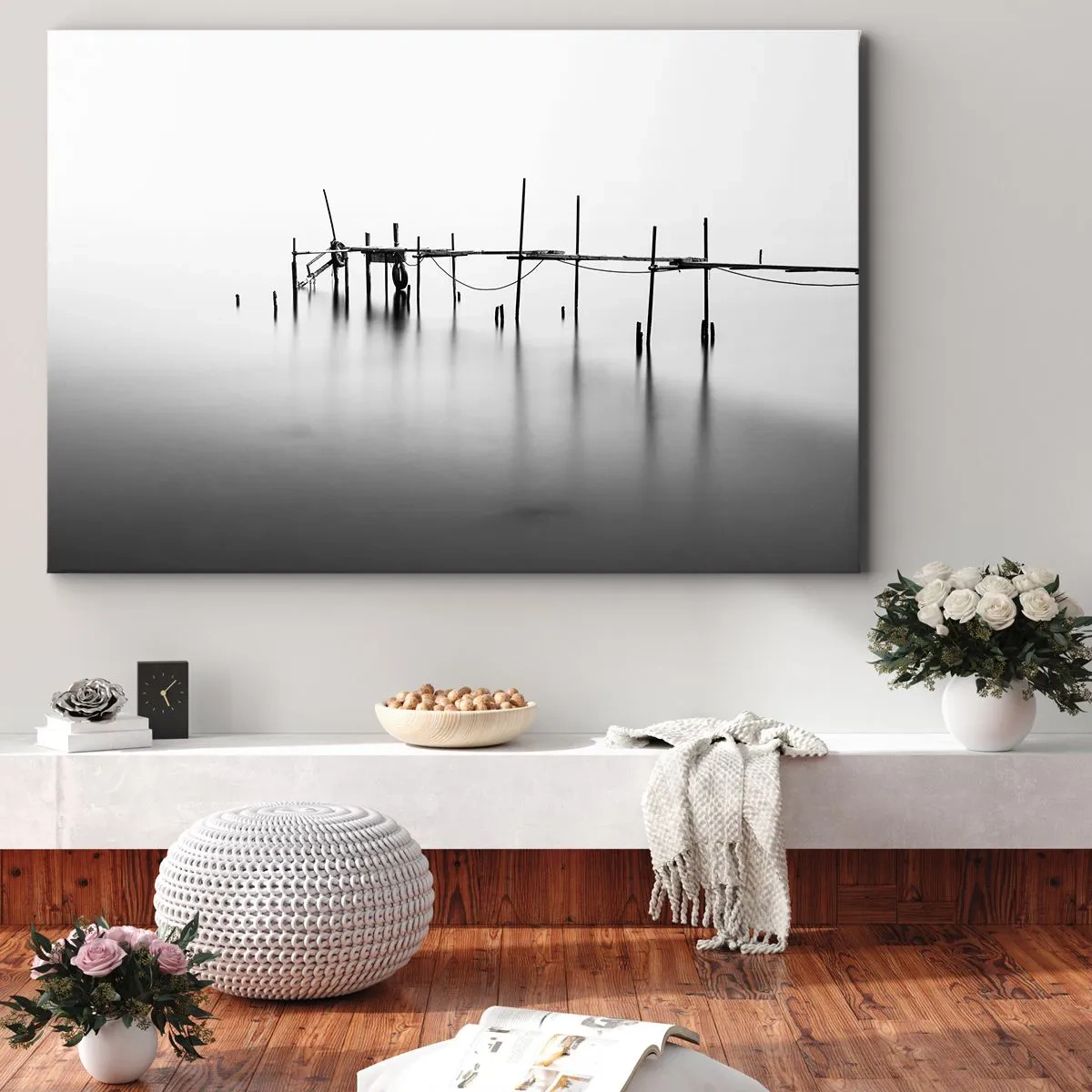 Canvastavla - Bild på duk - Och om världen inte finns? - 120x80 cm