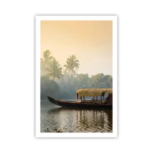 Affisch - Hus på floden - 61x91 cm