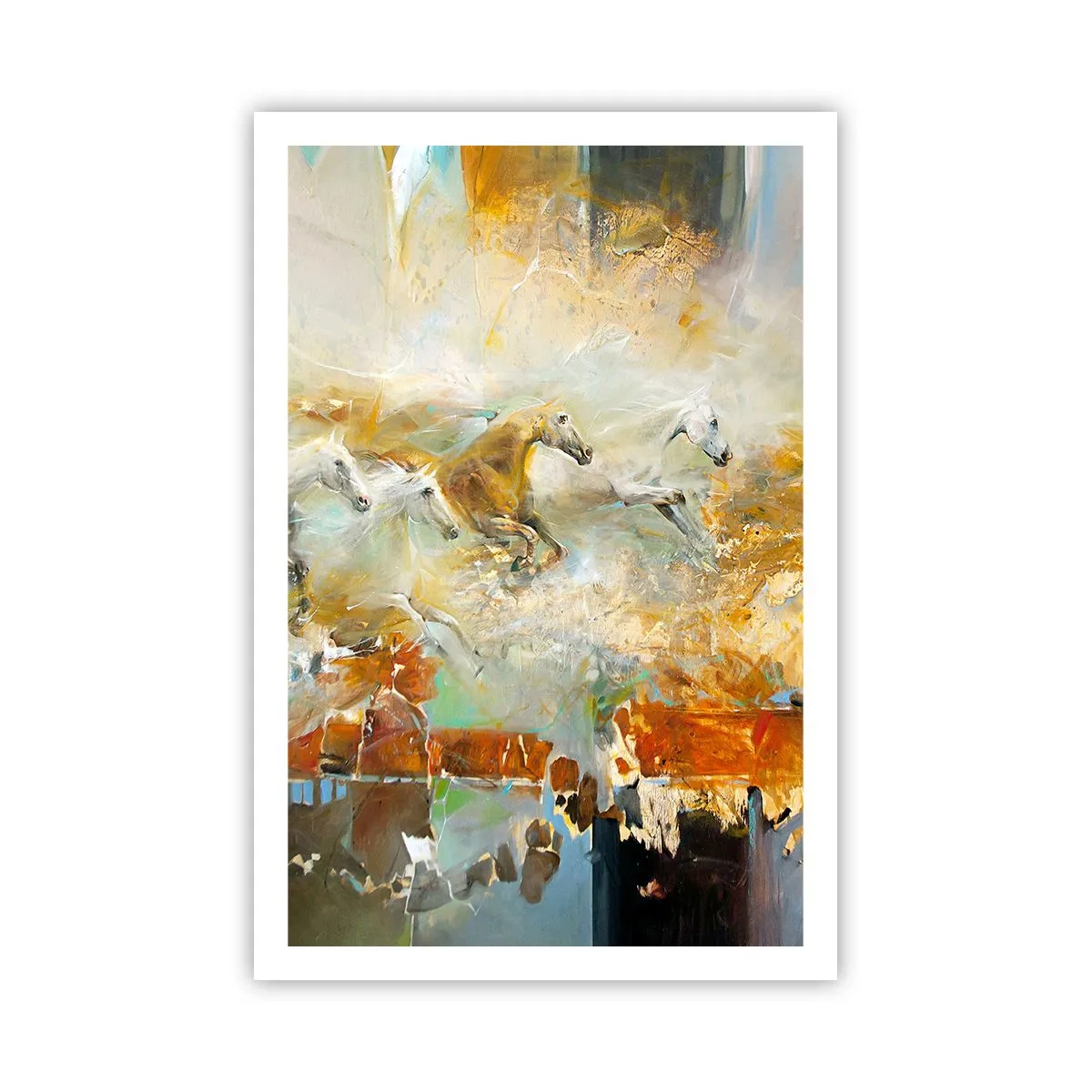 Affisch - Galopp genom ljuset - 61x91 cm