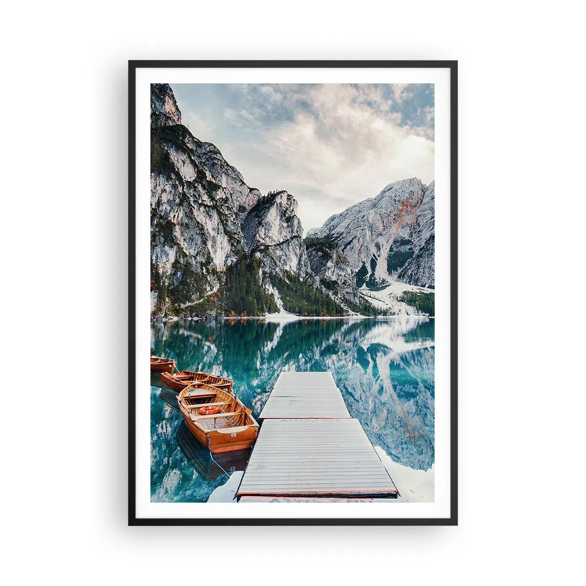 Affisch i svart ram - Vi visar dig skönhet - 70x100 cm