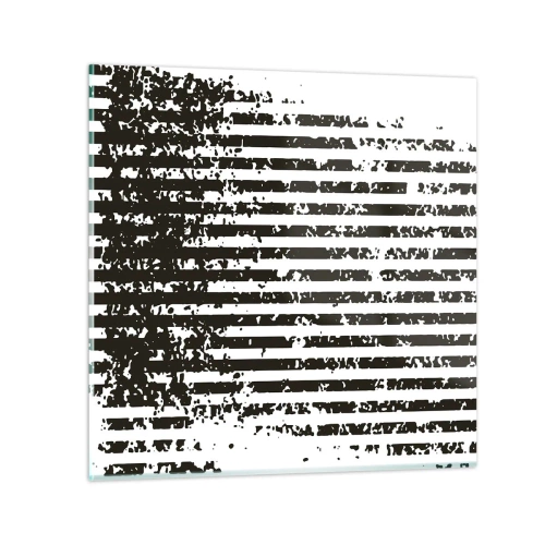Glastavla - Bild på glas - Rytm och brus - 40x40 cm