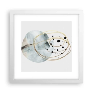 Affisch i vit ram - I rummets famn - 30x30 cm