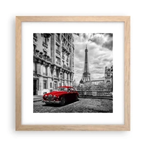 Affisch i ram av ljusek - Rovdjuret i staden - 30x30 cm