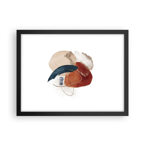 Affisch i svart ram - Oval komposition - 40x30 cm