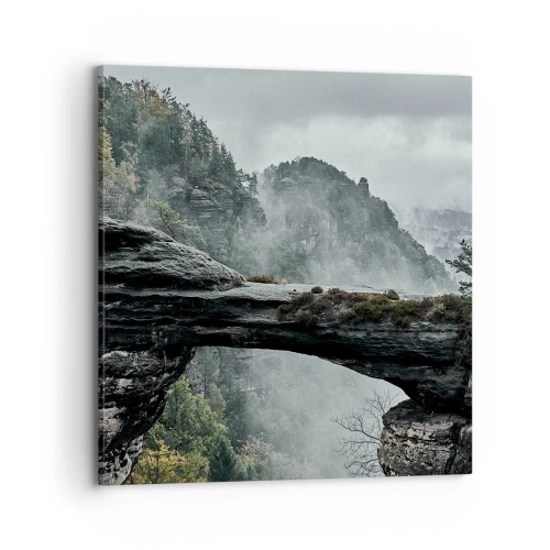 Canvastavla - Bild på duk - Äventyret är på väg att börja - 70x70 cm