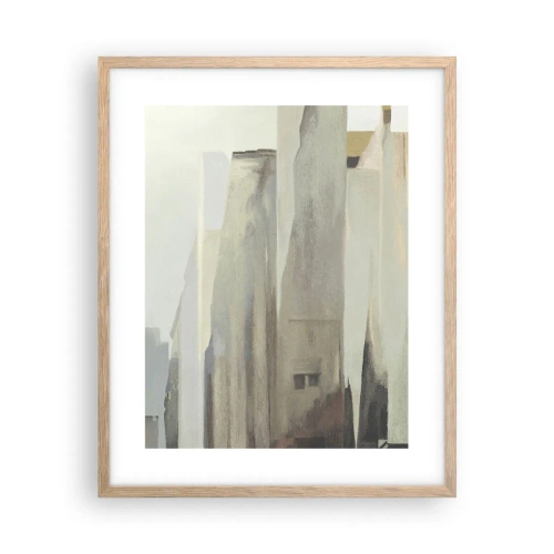 Affisch i ram av ljusek - En dröm om staden - 40x50 cm