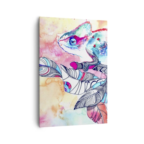 Canvastavla - Bild på duk - Färgglad som vår värld - 70x100 cm