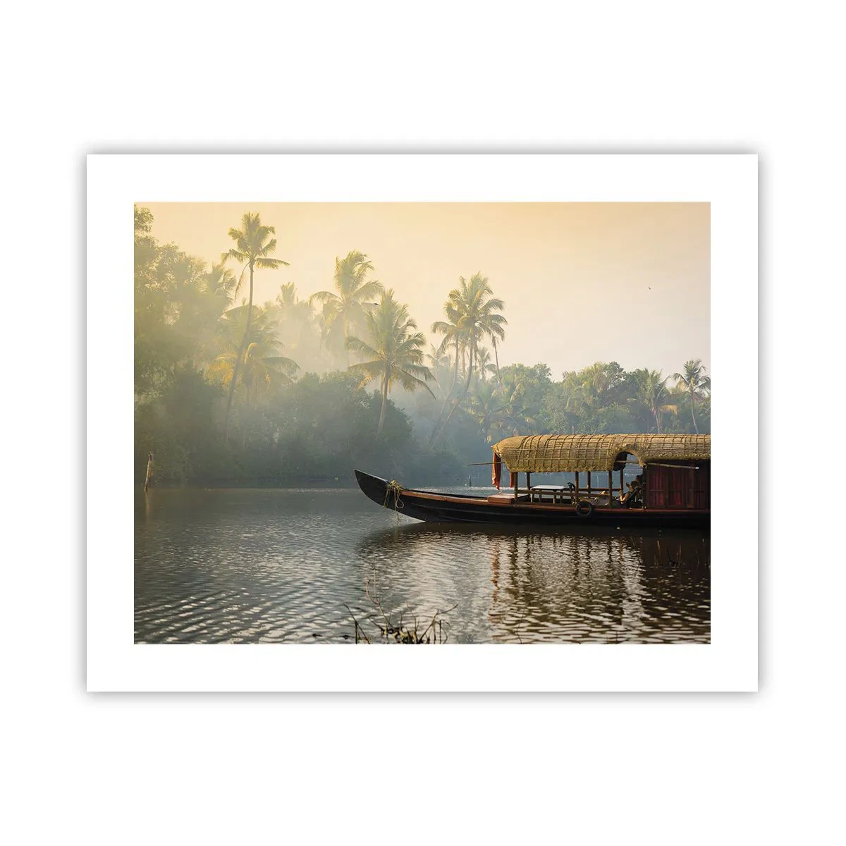 Affisch - Hus på floden - 50x40 cm