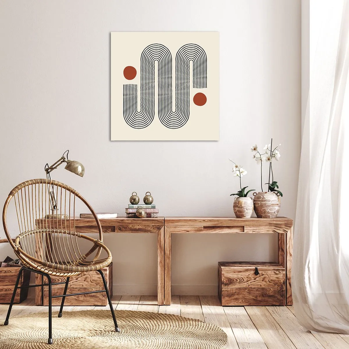 Canvastavla - Bild på duk - från början till slutet - 50x50 cm