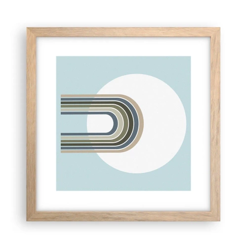 Affisch i ram av ljusek - Ostoppad attraktionskraft - 30x30 cm