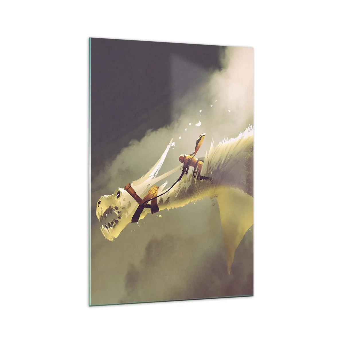 Glastavla - Bild på glas - Rädda världen - 70x100 cm