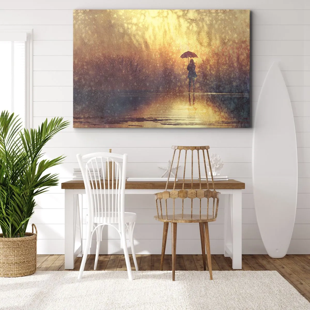 Canvastavla - Bild på duk - Jag känner att någon tittar på mig - 120x80 cm