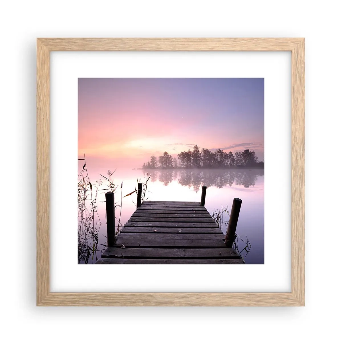 Affisch i ram av ljusek - Ur liljedimman... - 30x30 cm