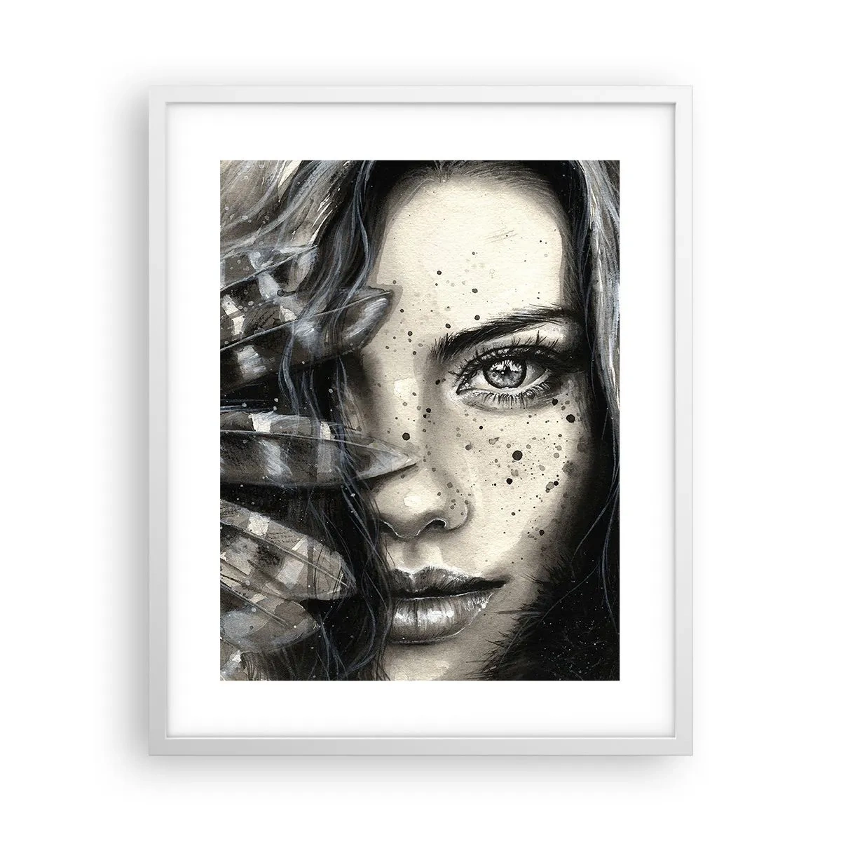 Affisch i vit ram - Vild skönhet - 40x50 cm