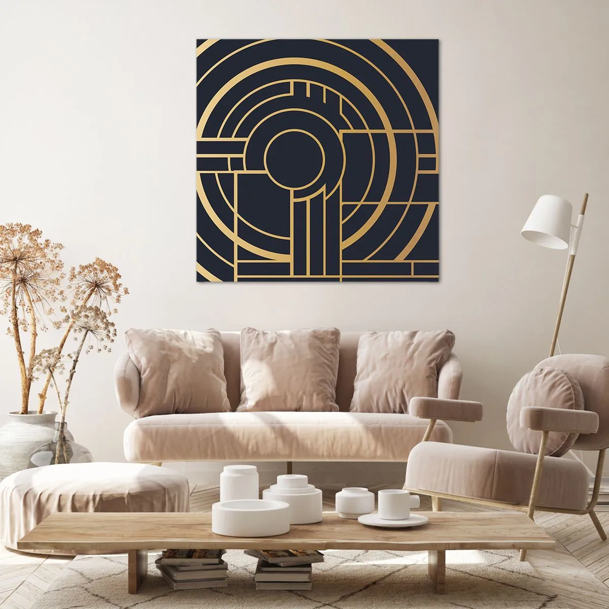 Canvastavla - Bild på duk - Sakernas gång - 60x60 cm