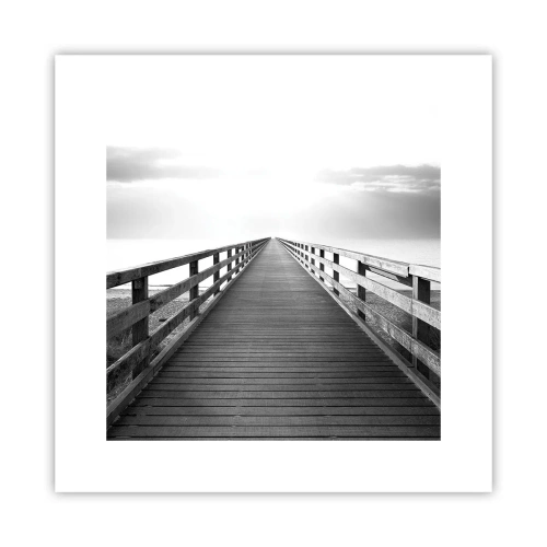 Affisch - Ut i det oändliga... - 30x30 cm