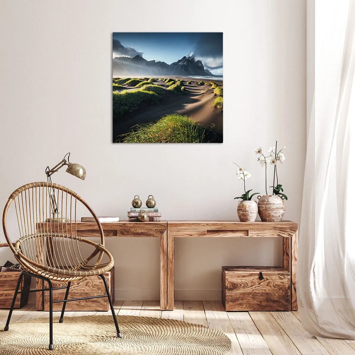 Canvastavla - Bild på duk - Elementens harmoni - 40x40 cm