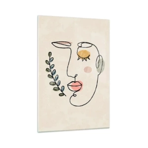 Glastavla - Bild på glas - Återfunnet lugn  - 70x100 cm