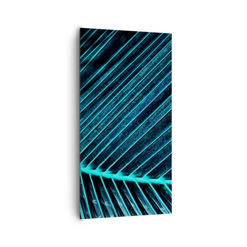 Canvastavla - Bild på duk - Grön textur - 65x120 cm