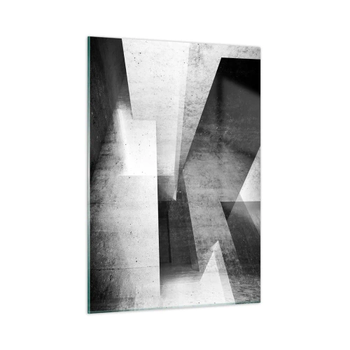 Glastavla - Bild på glas - Rummets struktur - 50x70 cm