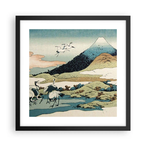 Affisch i svart ram - I japansk anda - 40x40 cm