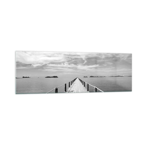 Glastavla - Bild på glas - Kanske en resa... - 160x50 cm
