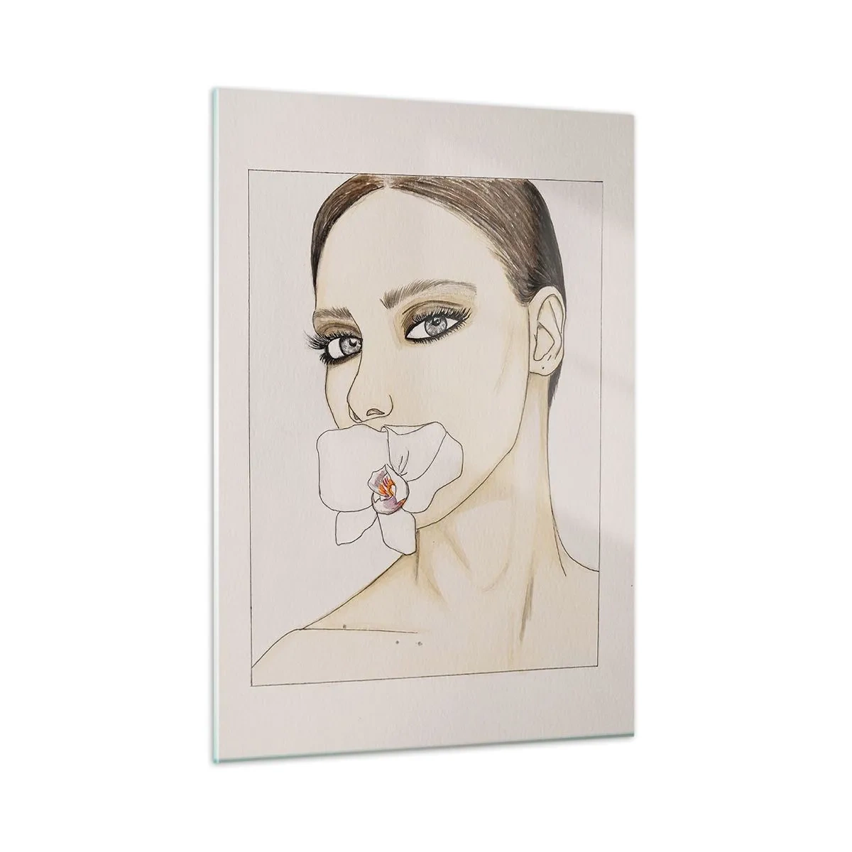 Glastavla - Bild på glas - Elegansens och skönhetens symbol - 50x70 cm
