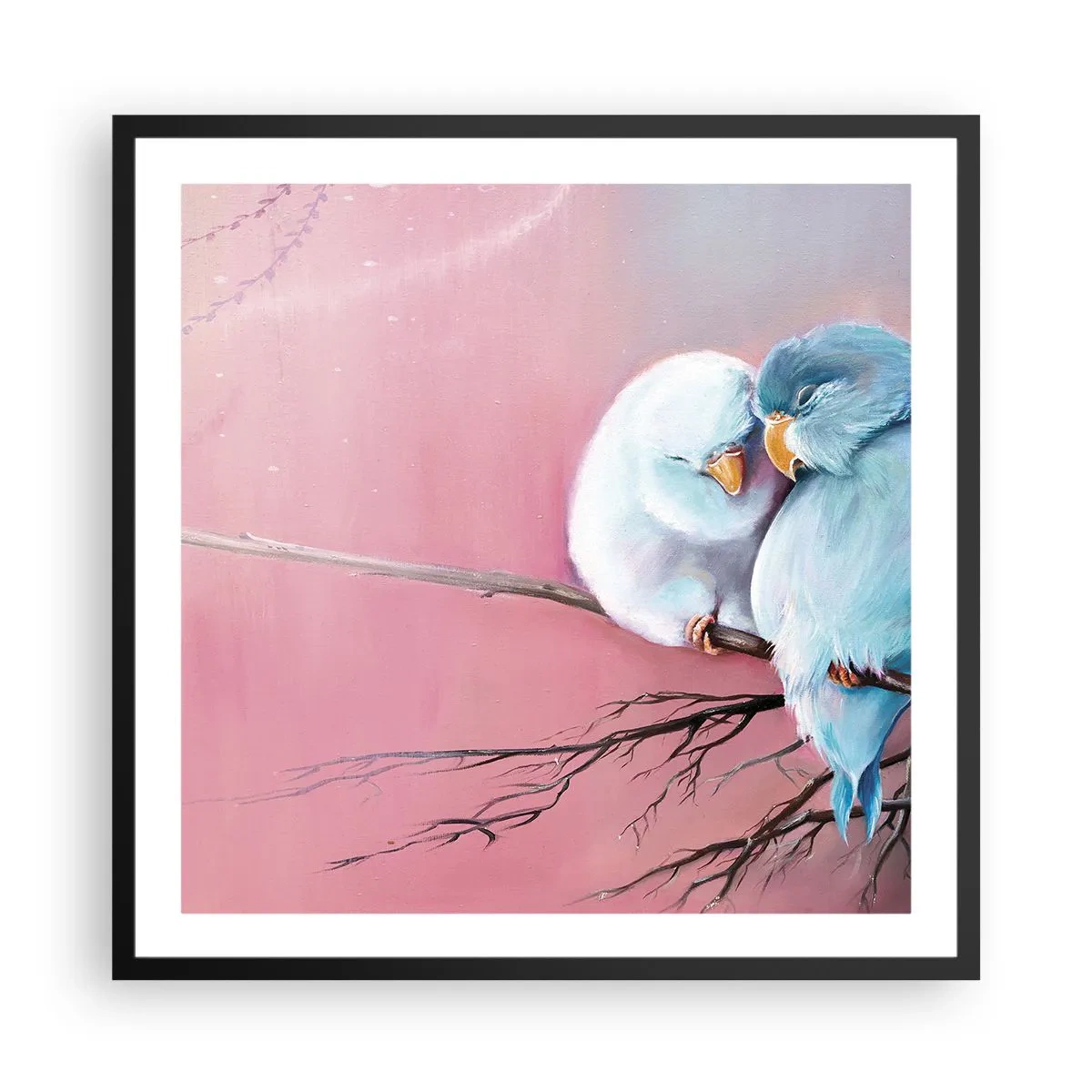Affisch i svart ram - Lägga till något?… - 60x60 cm