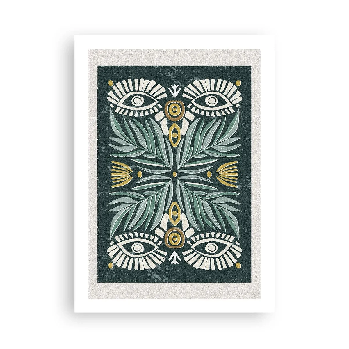 Affisch - Som ett folkligt mönster - 50x70 cm