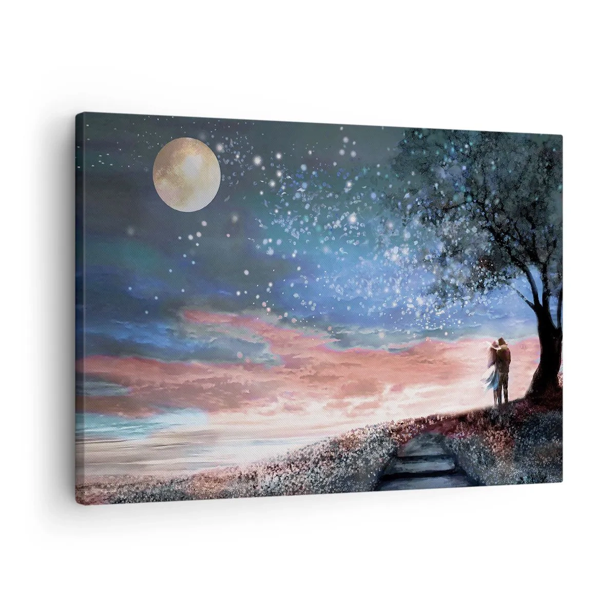 Canvastavla - Bild på duk - Stjärnig spektakel - 70x50 cm